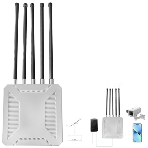 AX3000 Outdoor WiFi 6 Access Point/Extender with PoE, Dual Band 2.4GHz + 5GHz Long Range Outdoor Wireless Repeater, IP67 Weatherproof, Works with Starlink for Farm, Yard, RV & Barn by bluedery - Used condition - US$163.10