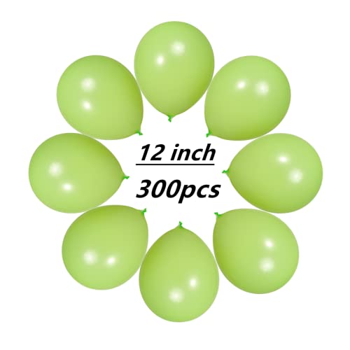 Image of 300 Pack Lime Green Balloons 12 inch Green Latex Party Balloon Bulk for Various Party Events Decorations