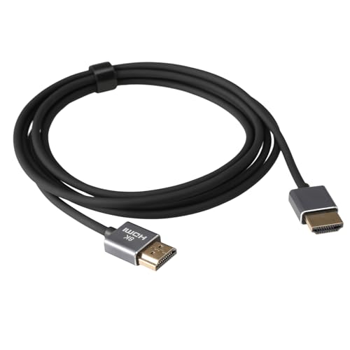HangTon HDMI 8K 4K/120 �t���L�V�u���P�[�u�� �Q�[�� �z�[���V�A�^�[ PS5 Xbox TV ���j�^�[ �m�[�g�p�\�R�� �v���W�F�N�^�[ ATOMOS Sony Canon Lumix �J�����p eARC/VRR/HDR�Ή� 2M