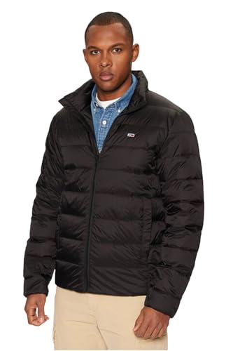 Tommy Jeans Herren Steppjacke Down Wasserabweisend, Schwarz (Black), M