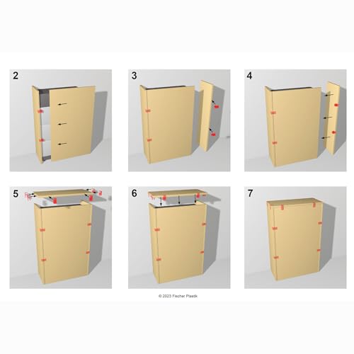 Steckverbinder für Styroporplatten EPS XPS zur Isolierung Dämmung einer Photovoltaik Solar Batterie Akku PV Speicher von BYD, Sonnenkraft, Huawei (milchig transparent, 30 mm) - 10 Stück