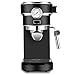 15 Bar Pump ekspresem do kawy, espresso i cappuccino Maszyna do domu, Instrukcja spieniacz pary Wand, z 1,1 litra wody zbiornika wymiennego (Color : Black)