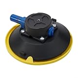 Robuste Vakuum-Saugnapfhalterung, 15,2 cm, mit Glashebervorrichtung für glatte Oberflächen, Metall-Arbeitsplatten, Auto, Boot, Wohnmobil, Aluminium mit Gummiauflage (635 mm)
