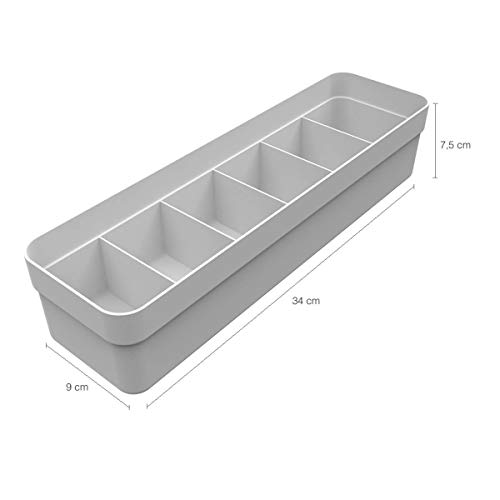 Kit 4 Colmeias Organizadoras Organizador de Gaveta Logic Branco