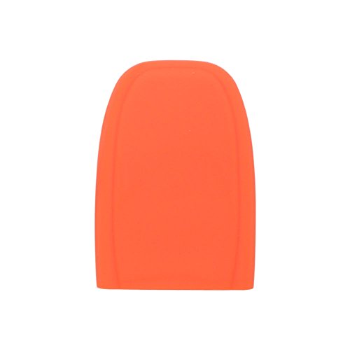 BROVACS Silicone Cover Protector Case Holder Skin Jacket Compatible with AUDI 3 Button Smart Remote Key Fob CV9821 Orange - Image 3