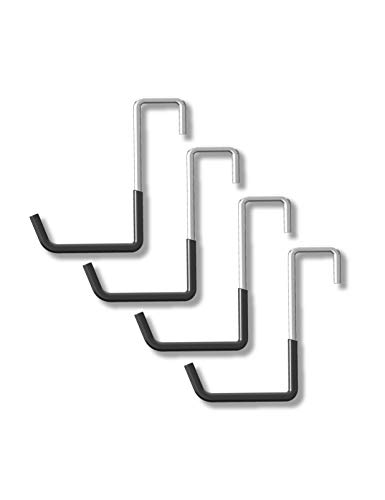 POETISKE Ladder Hook Bike Bicycle Rafter Hanger Large S Fence Beam Garage Storage Set Non-slipping Coated Durable 4pack