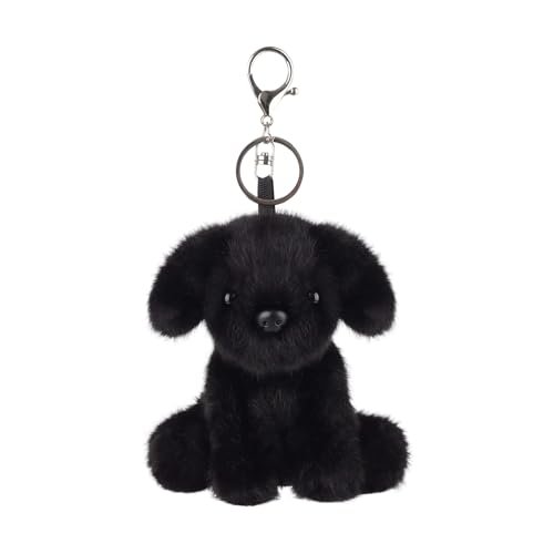 Apricot Lamb –Key-Black Labrador– Plüsch Schlüsselanhänger – Schlüsselanhänger Glücksbringer,Geschenke Freundin oder Freund,Geschenk zum Führerschein, Frauen,Mädchen
