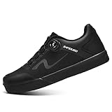 SANDUGO MTB Mountain Bike Cycling Shoes for Men,2 Bolts Suitable All SPD Pedals(XC/AM), Compatible with Peloton Lightweight and Comfortable,Black