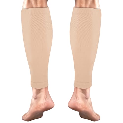 ACWOO Manchons de Compression pour Les Mollet, Compression Sports Calf Sleeves, Manches à Compression de Crampe aux Jambes, Chaussettes de Contention pour...