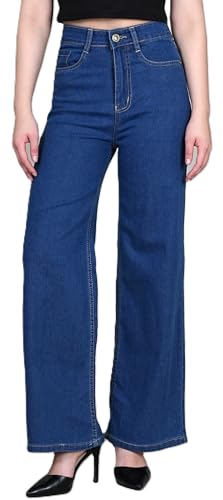 Image of ADBUCKS Wide Leg Jeans for Women | Jeans Pant for Women | High Rise Jean I