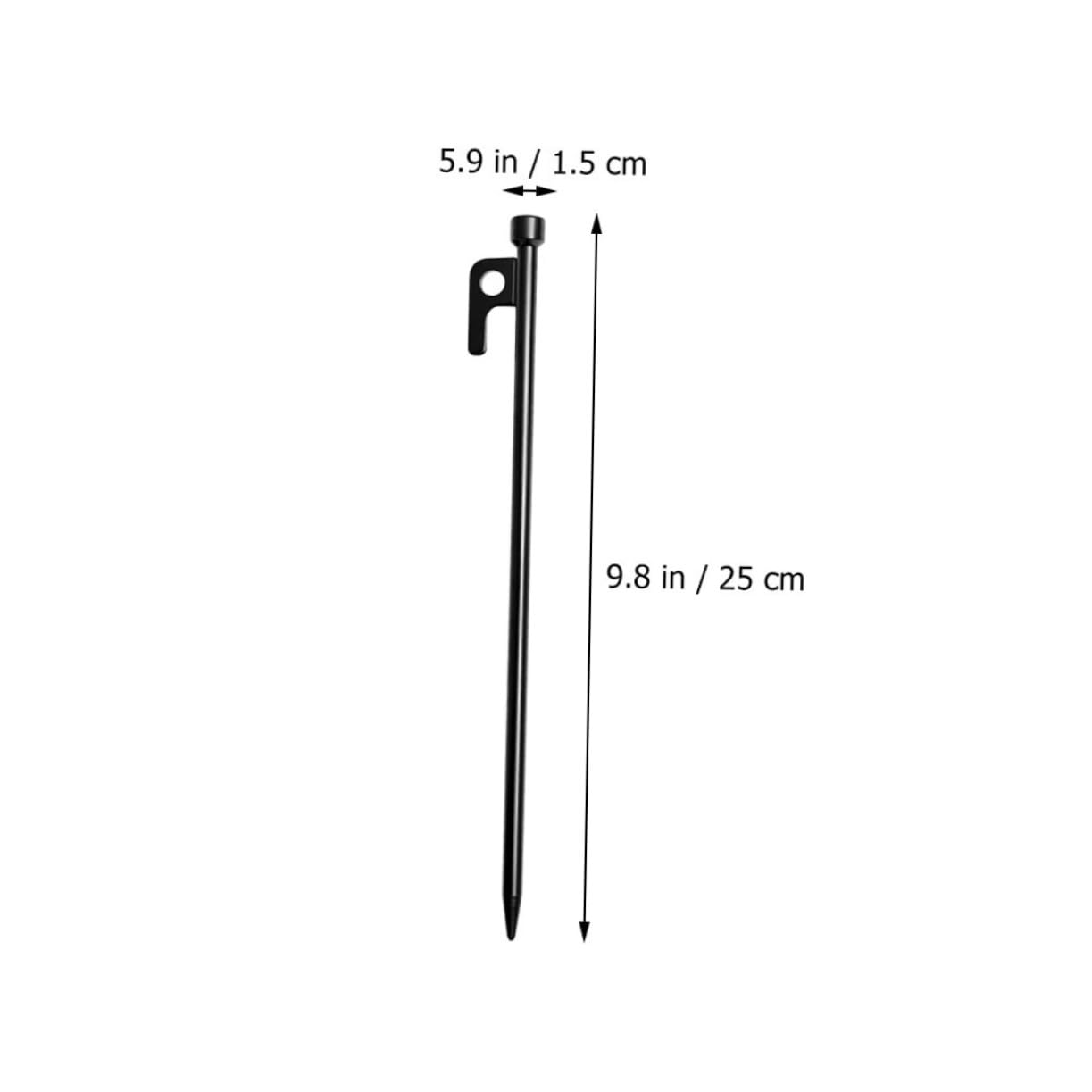 Hemobllo 10 Piezas Clavos Prueba De Viento Fijaciones De Carpas Estacas De Metal Estacas para Carpas Artículos para Acampar para Camping Exteriores