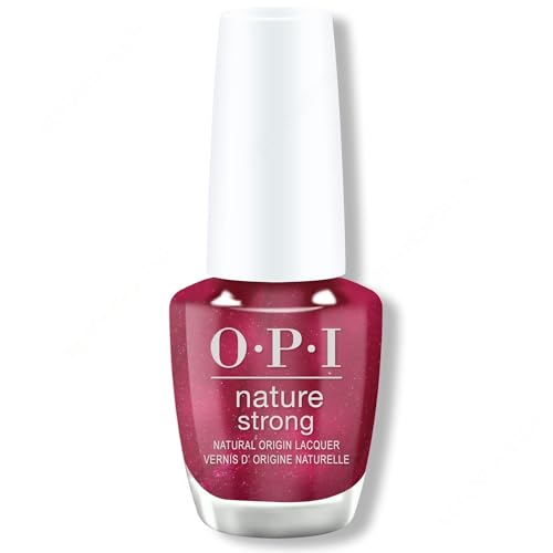 OPI Nature Strong Raisin Your Voice 15 ml, OPI Nature Strong Nagellack – Raisin Your Voice – Schnell trocknender veganer Nagellack mit langanhaltendem Ergebnis, hergestellt aus natürlichen