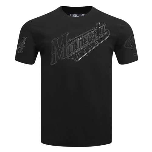 Pro Standard Mens NHL Minnesota Wild Classic 3BK S/S TEE Triple Black XL