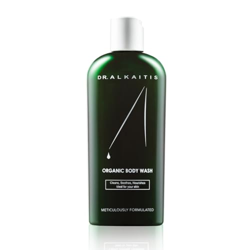 DR. ALKAITIS Organic Body Wash - Gentle pH-Balanced Cleanser with Aloe, Herbs & Sea Botanicals - Sulfate-Free Formula (240ml/8oz)