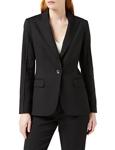 Ted Baker Damen Taillierte, POPIEY, Einreihige Jacke, Schwarz, 40