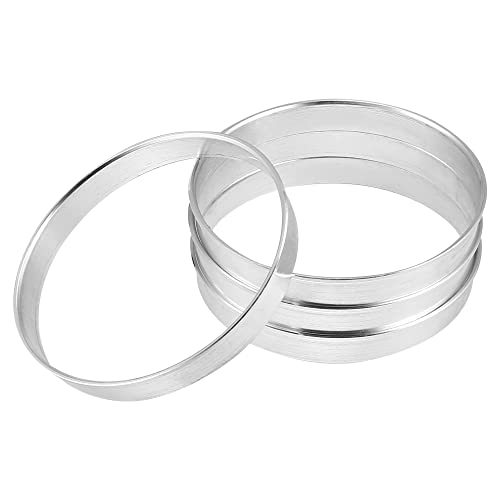 X AUTOHAUX 4pcs Bague de Centrage Jante 73,1mm à 72,6mm Aluminium Alliage Voiture Moyeu Centré Anneaux