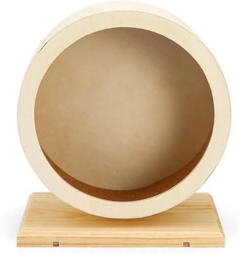 ハムスター回し車 サイレントホイール ハムスター滑車 静か 静音 天然松木 小動物用品 おもちゃ ハムスター ハリネズミ (29CM)