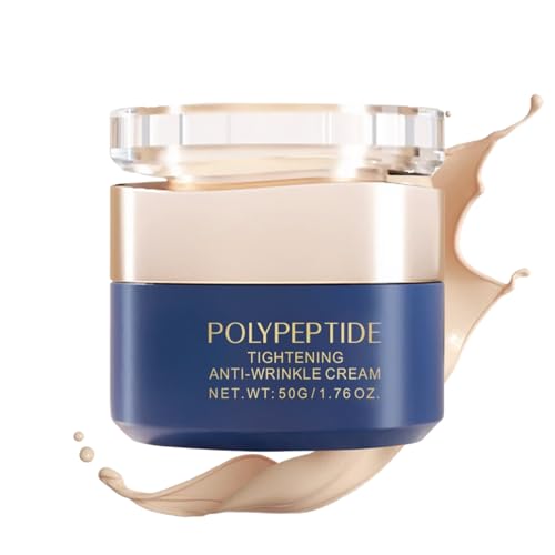 Luxus Anti Falten Pflege Gesichtscreme mit Dual Peptiden für reife HautFeuchtigkeitscreme Gesicht mit Lifting Effekt Anti Aging Gesichtspflege strafft & regeneriert Mit Nicotinamide & Squalane 50g