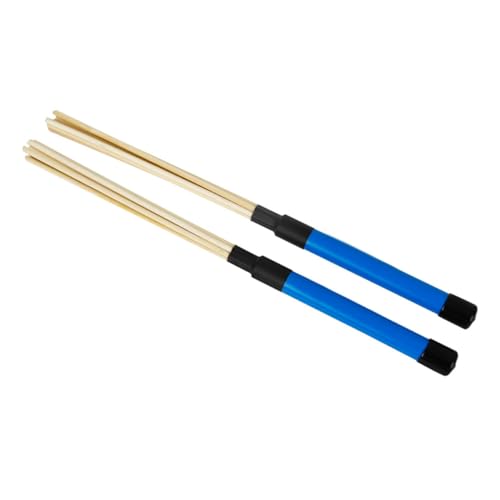 Par de baquetas para percusión en madera color azul miniatura 5
