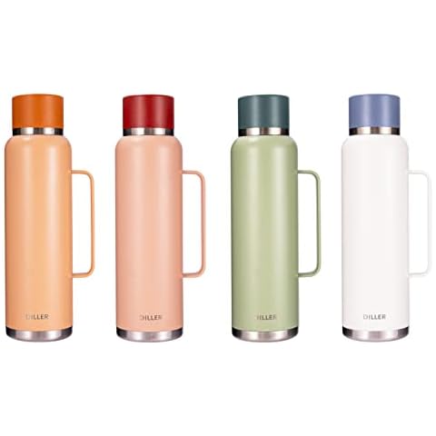Thermoskanne Thermosflasche Trinkflasche Edelstahl 1,5l 1 5 liter Flasche Wasserflasche Water Bottle 12 Stunden Heiß Oder Kalt Vakuum De8949 Cover