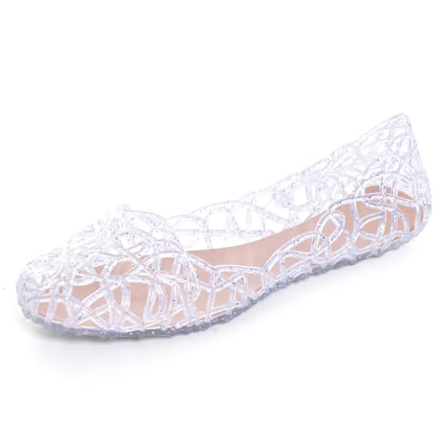 Image of Dear Time Women Flat Heel Summer Beach Jelly Shoes