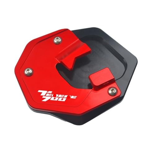 Extension béquille latérale Tenere 700 en aluminium CNC bleu durable