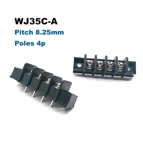 Bloque de terminales PCB 3P paso 8,25mm conector de cable tornillo Bornier 35C-A recto 20A 12AWG 4