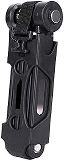 MH-LAMP Bike Lock, Folding Bicycle Lock, Hardened Steel Chain Lock, Lock with Code, Bicycle Lock Combination 4 Digit, Lock Portable, Motorbike, MTB
