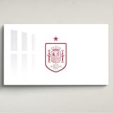 Licensed Décor Wandschmuck aus Acryl, Motiv: Royal Spanish Football Federation (RFEF), offizielles Lizenzprodukt, klein (65 cm (B) x 40 cm (H), Abzeichen, Gelb