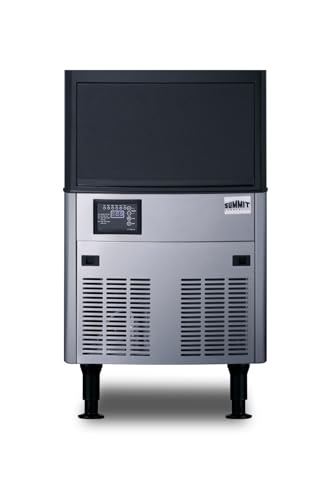 Summit Commercial Ice Machine, 80 lbs. Clear Ice Production Per Day, 33 lbs. Storage Capacity, Energy Star Certified - BIM85