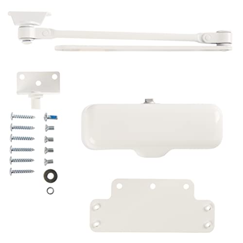 Brinks Commercial - Light Duty Residential Door Closer, Matte Black Finish - Size 1 With A 180-Degree Opening Range And Adjustable Closing Speed #TOP7