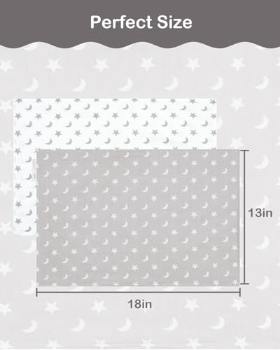 Image of ALVABABY Toddler Pillowcases Organic Cotton Fit 13 inchx 18 inch or 12 inchx16 inch Kids Pillow Cover Envelope for Girl Boy Travel 2 Pack(Pillowcase Only)
