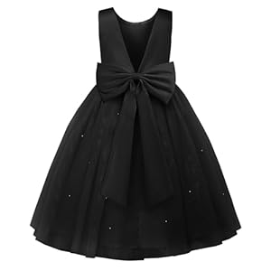 JerrisApparel Flower Girls Dress Wedding Satin Dresses Princess Birthday Party Prom Ball Gown