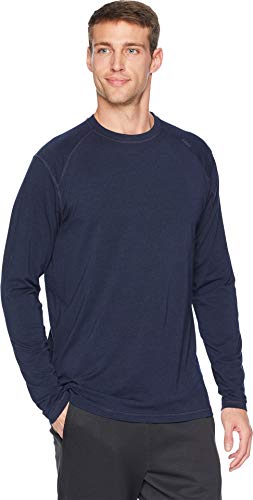 tasc Performance Men's Carrollton Long Sleeve Fitness T-Shirt, Classic Navy, XX-Large