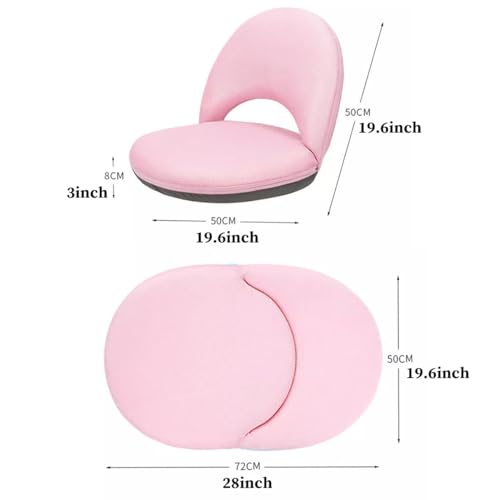 Chaise de sol avec dossier pliable à 5 positions