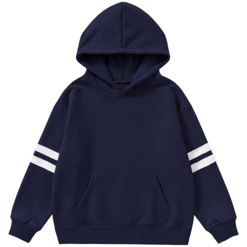 Ayolanni teen outfits for girls 14-16 trendy Hoodies for Teen Girls Cute Trendy Hooded Sweatshirt Youth Kids Clothes Navy - image 5