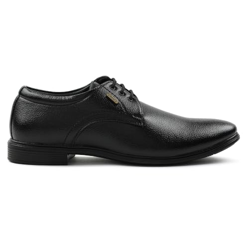 Image of Liberty Fortune HOL-130E Formal Lacing Derby Shoes for Men with PVC Sole | PU Outsole | Comfortable & Lightweight | Cushioned Footbed | Durable & Trendy Design