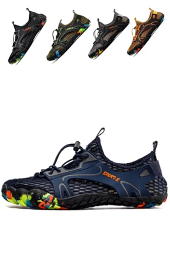 Water Shoes for Men Barefoot,Non-Slip Quick Dry Outdoor Hiking Shoes Sole with Drainage Holes，Suitable for Swimming and Walking on The Beach