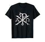 Christian Chi Rho Labarum Christogram Cross Faith T-Shirt Small