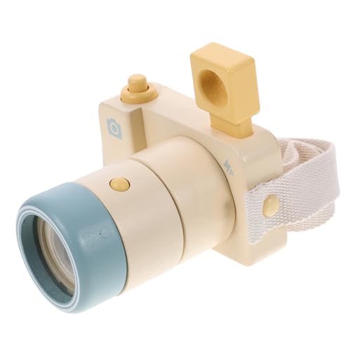ERINGOGO Camera Kaleidoscope Miniature Wood Design Portable Decorative Plaything for Enhances Imagination and Motor Skills Party Favor