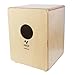 Kandu - Traveler Compact Size Cajon Box with Snare and Bass Tone - Birch Wood Mini Cajon Drum for Superior Sound (Natural)