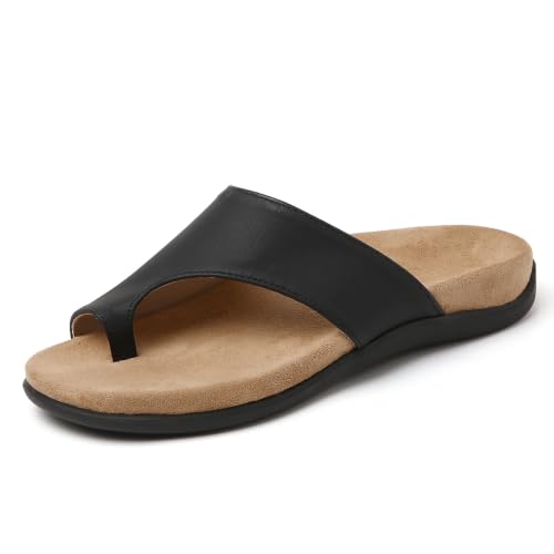 Tilocow Orthopedic Flat Sandals for Women with Arch Support
