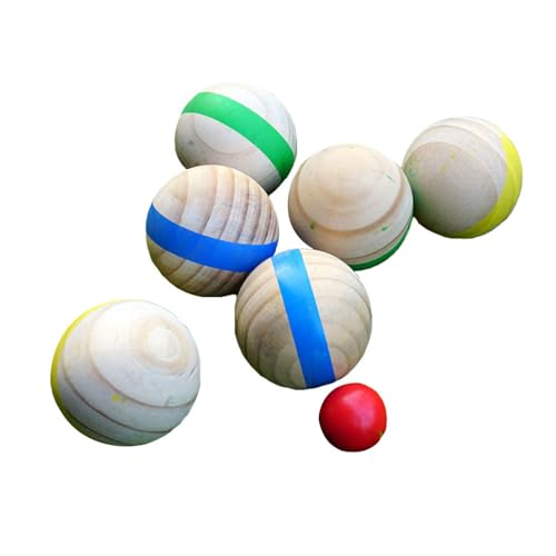 Balles de gazon amusantes en bois léger Jeu de pétanque sécurisé pour garçons et filles