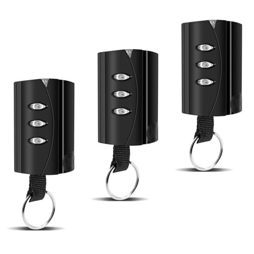 3Pcs Mando Garaje Universal 433,92 MHz, Clonador Compatible con PUJOL VARIO BLACK, MARS y OCEAN, Mando Puerta Garaje Universal, Mandos Puertas Automáticas, 3 Canales, Fácil de Programar
