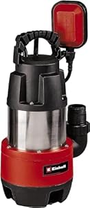 Einhell Schmutzwasserpumpe GC-DP 9040 N (900 W, 22.000 L/h Förderleistung, Ø 40 mm Fremdkörper, Thermischer Überlastschutz, inkl. Universalanschluss)