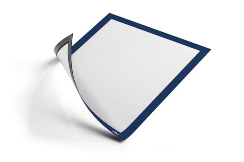 Durable Info-Rahmen Duraframe Magnetic (A4, Magnetrahmen für metallische Oberflächen) 5 Stück, dunkelblau, 486907
