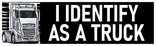 Identify Left Sticker Amazon.com: I Identify as a Truck Bumper Sticker Funny Sticker Car ...