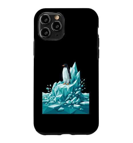 Low Poly Penguin Iceberg Geometric Arctic Graphic �X�}�z�P�[�X iPhone 11 Pro �p