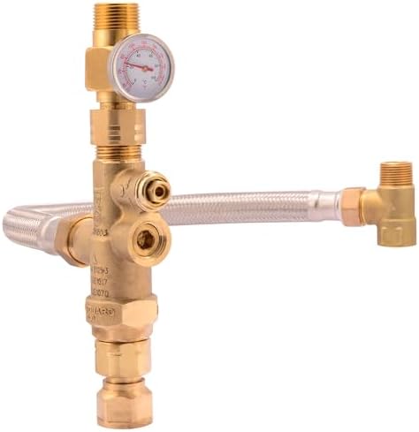 Cash Acme 3/4 Inch Tank Booster Water Heater with Thermostatic Mi...