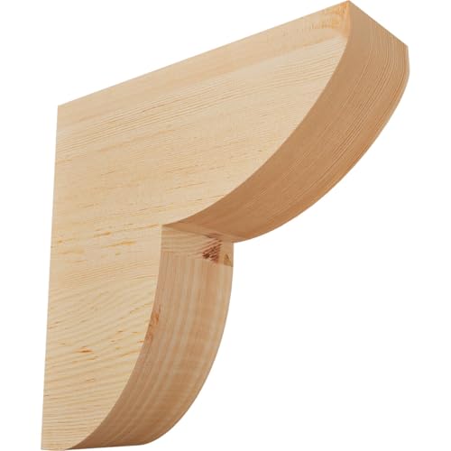 Ekena Millwork COR04X12X12CRE00SDF 3 1/2"W x 12"D x 12"H Crestline Smooth Corbel, Douglas Fir